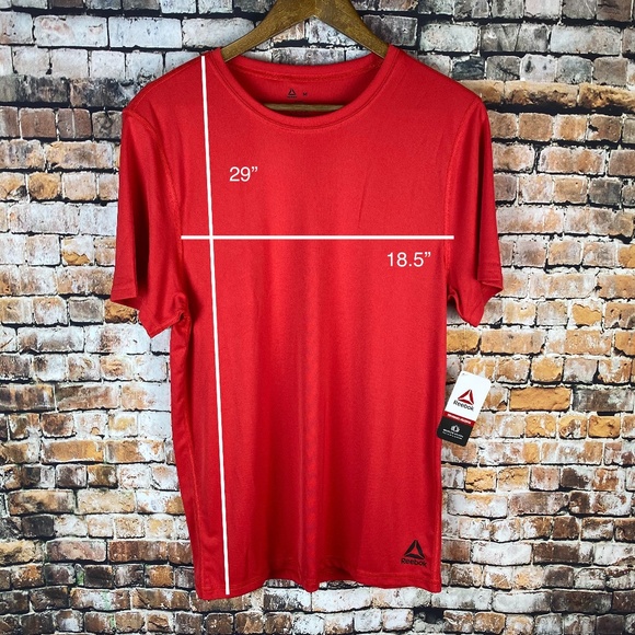 (NWT) Reebok Red Short Sleeve Tee - Picture 6 of 6